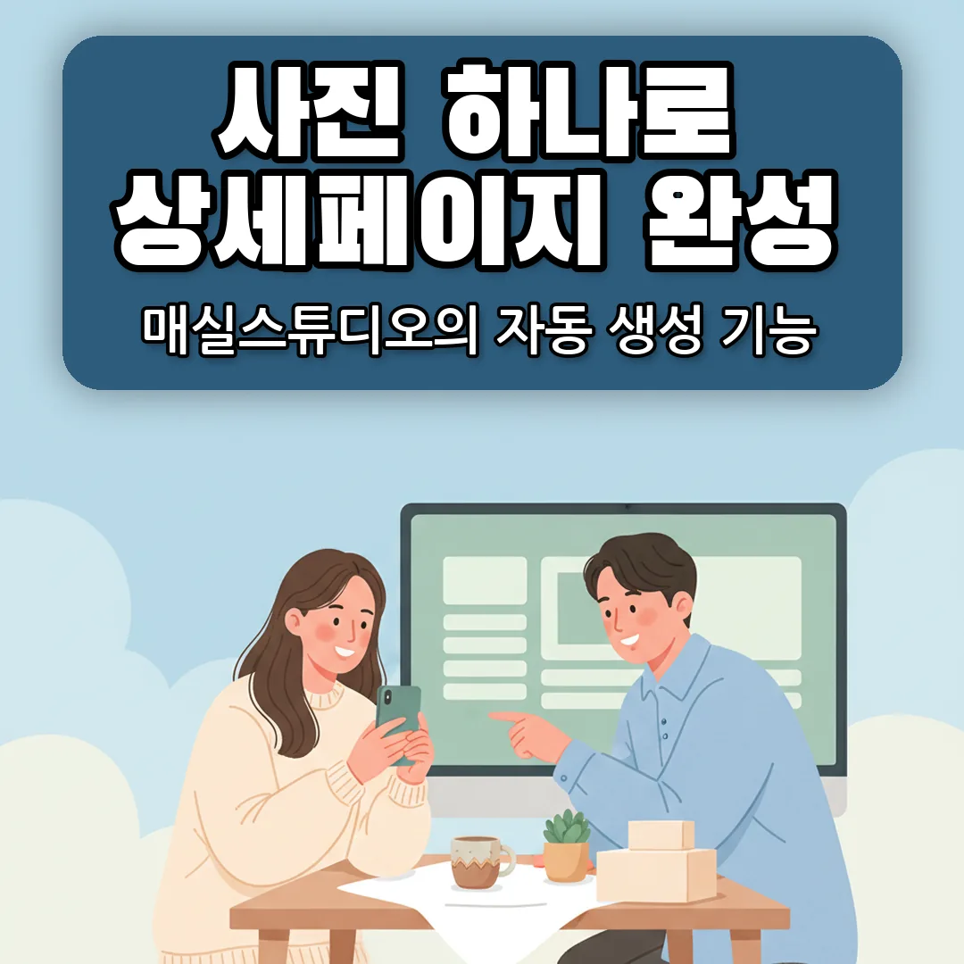 상세페이지 제작, 사진 한 장으로 시작하는 매실스튜디오 사용법