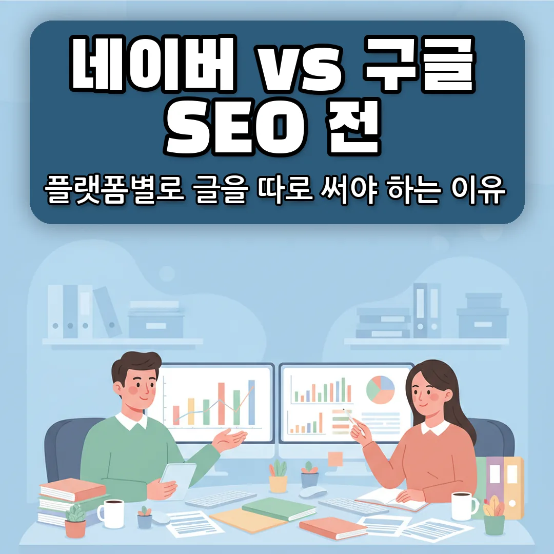 블로그 SEO — 네이버판·구글판을 따로 써야 하는 이유와 실전 차이