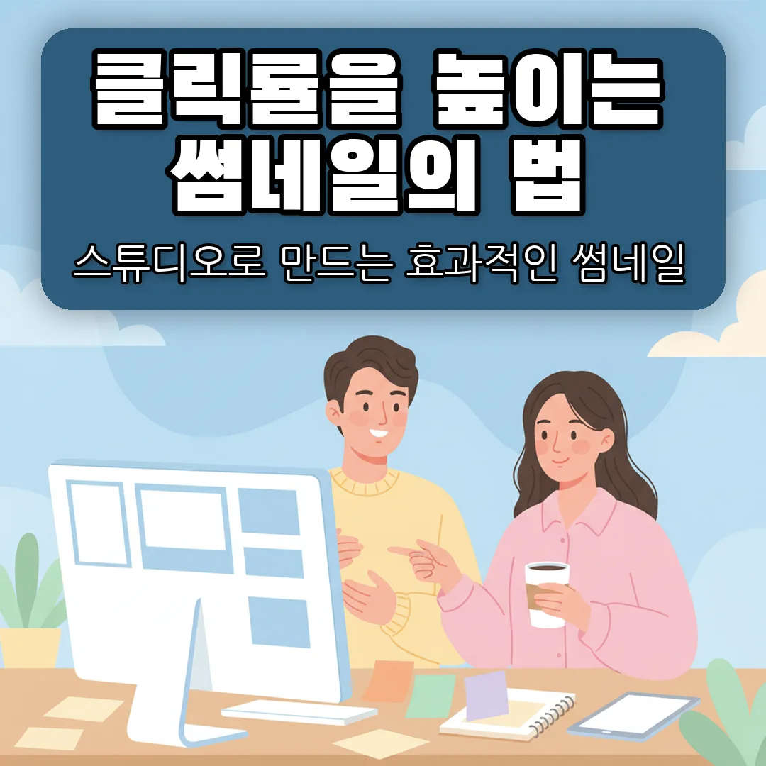 썸네일 제작, 클릭률이 달라지는 조건과 썸네일 스튜디오 쓰는 법